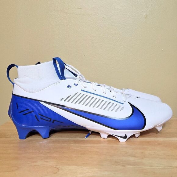 Nike Vapor Edge Pro 360 2 TB Football Cleats White Blue FQ4044-102 Men's Size 16